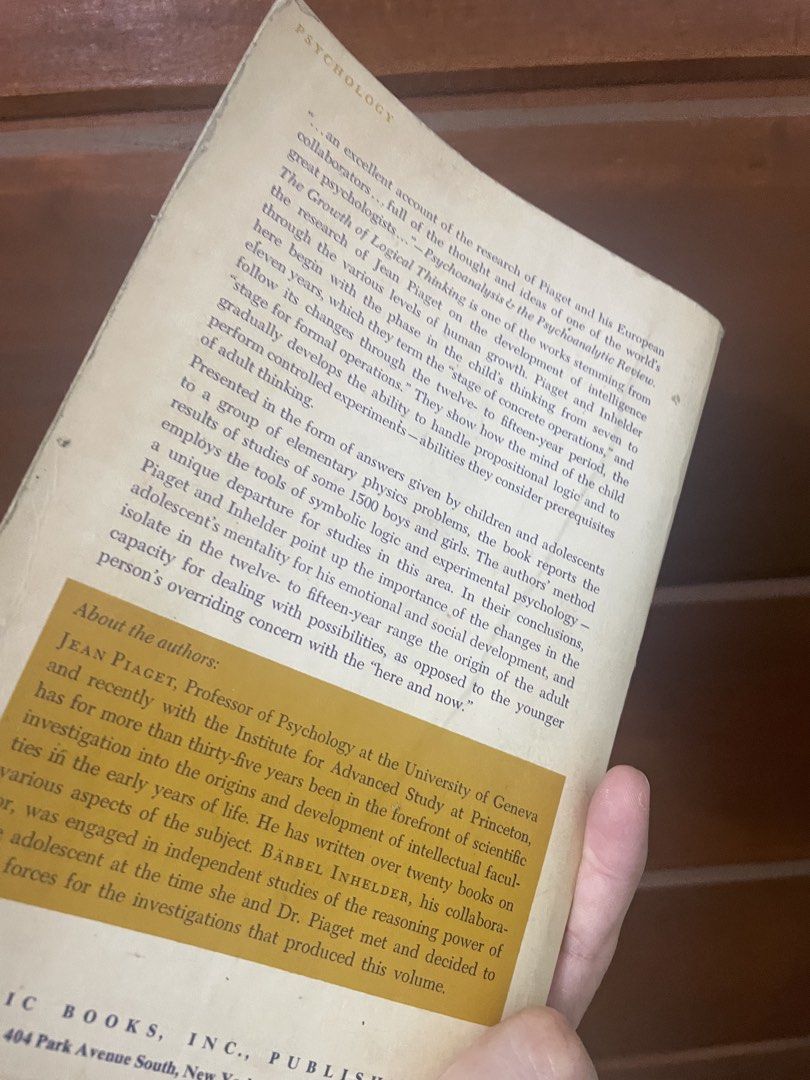 the growth of logical thinking (Category: Textbooks) located in Paranaque City. Submitted by kashireadsbookstore (Listing ID 1443790681, Image 3). Description: .