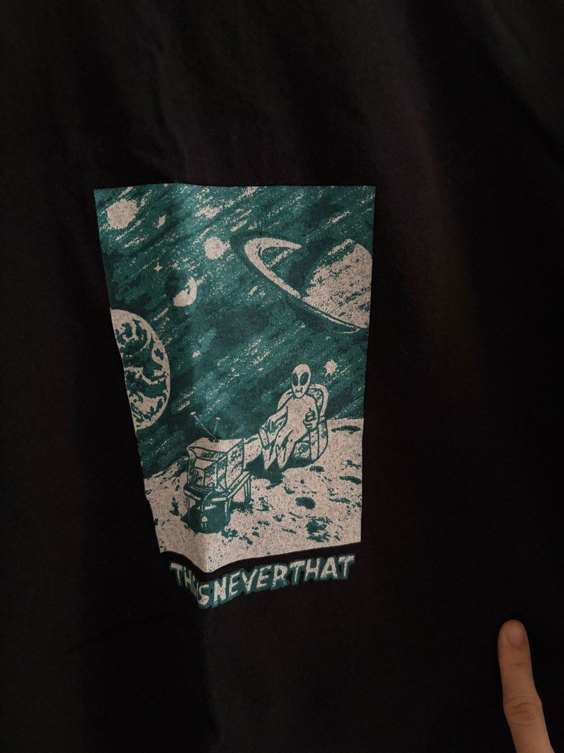 Thisisneverthat Outer Space Tee (Category: Tshirts & Polo Shirts) located in Singapore. Submitted by thingssmiles (Listing ID 1443710149, Image 3). Description: Worn once only 20.5” PTP 28” length down $25 mailed .