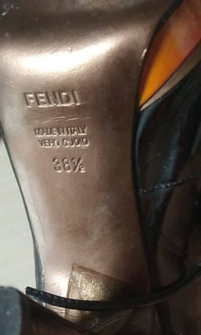Fendi Black Leather Heels (Category: Sneakers & Footwear) located in Cainta. Submitted by luxesparkle (Listing ID 1441913305, Image 3). Description: Fendi Shoes U.S bought.