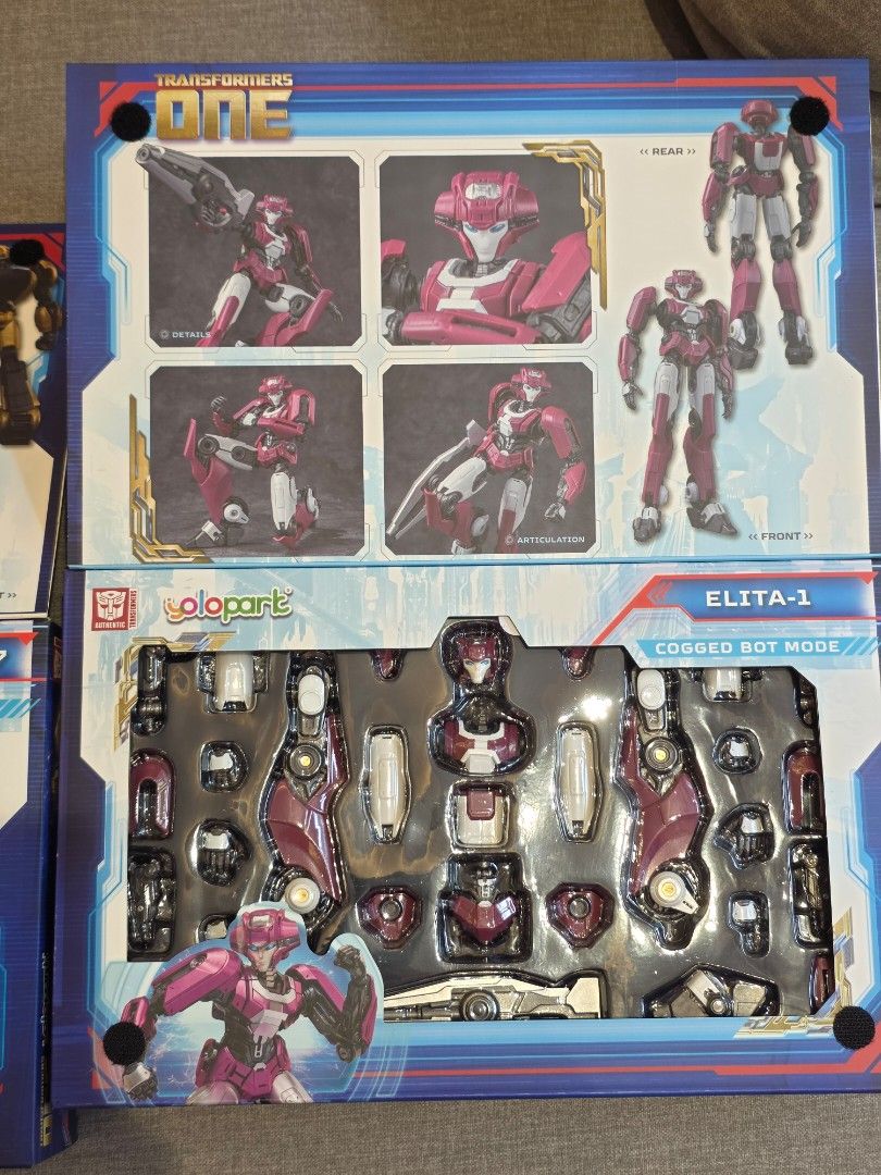 Transformers ONE Bumblebee B-127 & Elita-1 Model Kits (Category: Gundam & Model Kits) located in Quezon City. Submitted by watchesandthings (Listing ID 1443719318, Image 2). Description: - bumblebee 16cm 1500 php elita 17.5 cm 1500 php Transformers ONE Series Model Kits - Includes Bumblebee B-127 and Elita-1 - Both kits are in Bot Mode - Boxes show contents for easy viewing - Ideal for Transformers fans and model building enthusiasts - Great coll