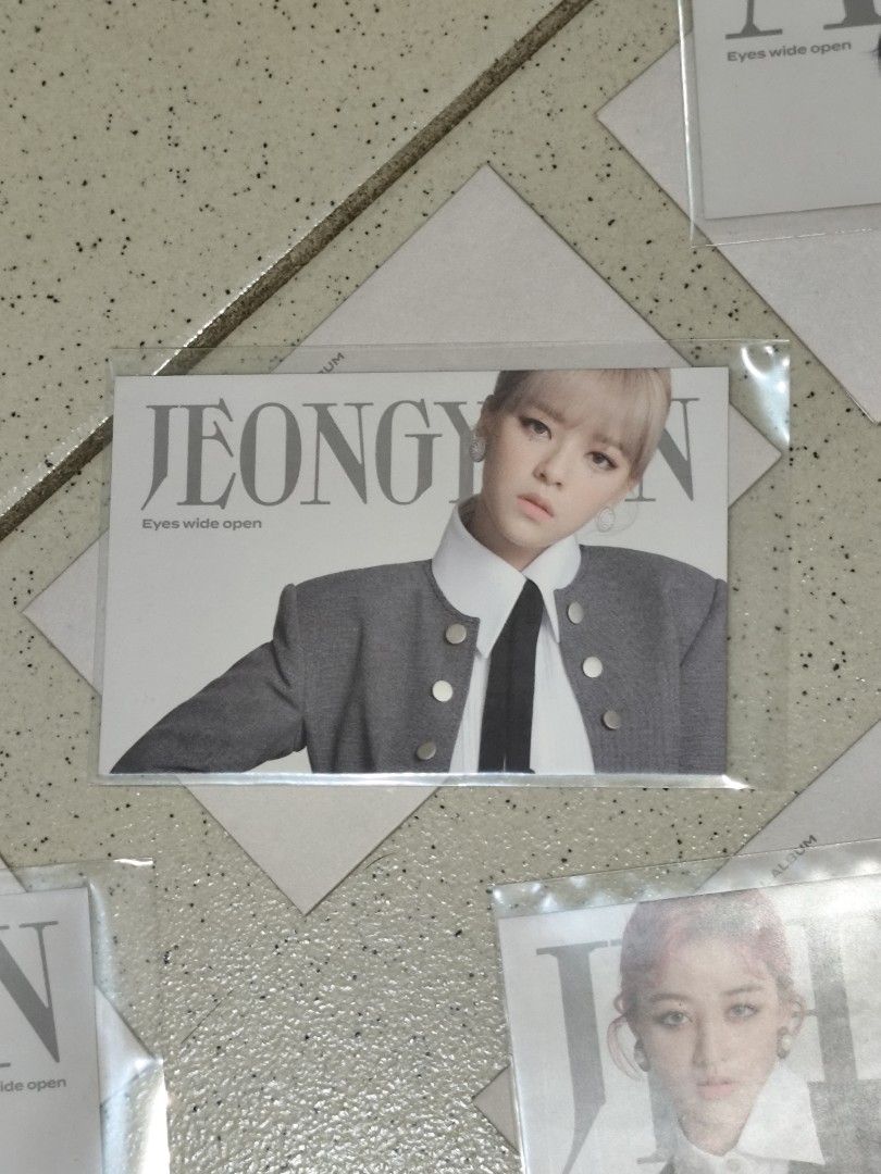 TWICE Eyes Wide Open Message Card Set (Category: K-Wave Merchandise) located in Makati City. Submitted by ianpax (Listing ID 1443886582, Image 3). Description: - Includes all 9 members: Nayeon, Jeongyeon, Momo, Sana, Jihyo, Mina, Dahyun, Chaeyoung, Tzuyu - Official Message Cards from the album - Selling as Set Only..