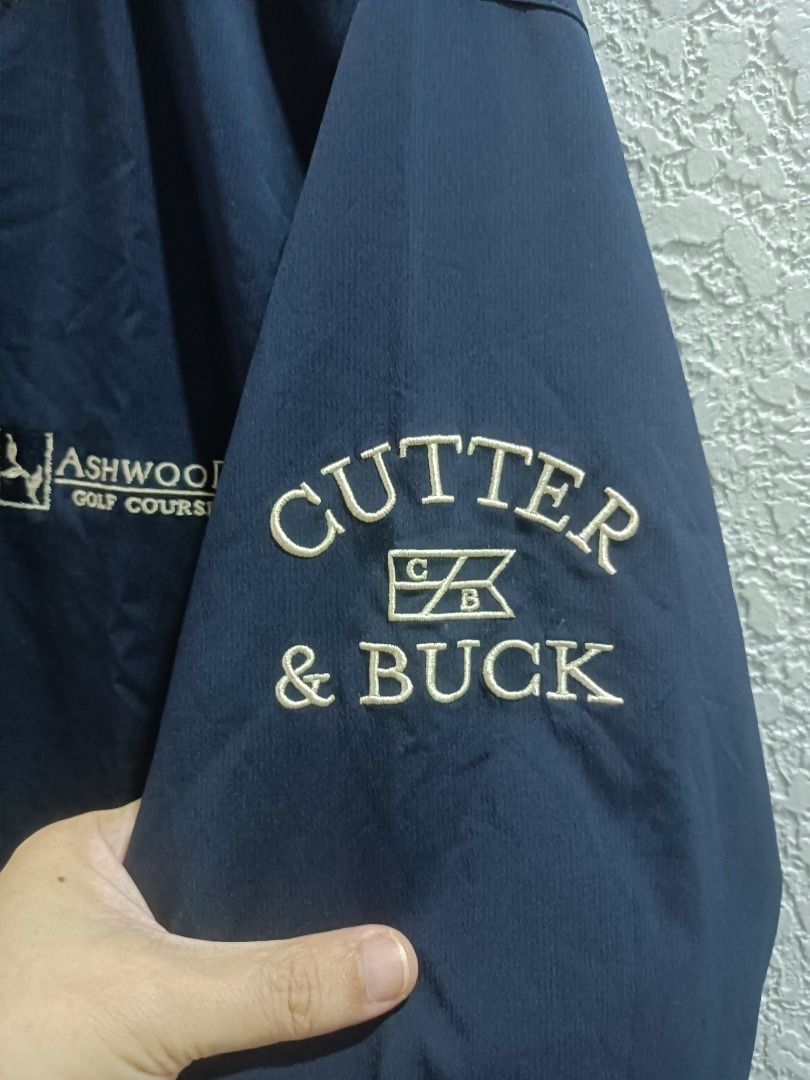 (PRICE DROP) - VINTAGE CUTTER & BUCK COTTON PULLOVER GOLF JACKET (Category: Coats, Jackets and Outerwear) located in Calamba. Submitted by rootsph (Listing ID 1443888696, Image 3). Description: Details: Fits Large, Fully embroidered design. Dimes: 23W x 27L Color: Navy Blue almost black Condition: Excellent, no issue, complete tags Please manage your expectation, item being sold is preloved and not brand new unless stated otherwise. Major and min