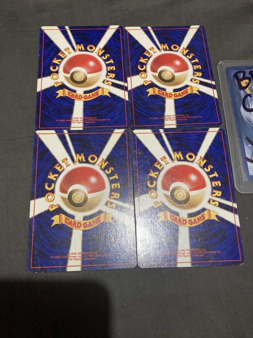 Vintage Pokemon Trainer Cards (Category: Raw Singles) located in Cagayan de Oro. Submitted by biklit (Listing ID 1443795308, Image 2). Description: - GYM HEROES - Set of 4 original vintage Japanese Pokemon Trainer cards. - Features iconic characters: Takeshi, Kasumi, Machisu, and Katsuya. - Perfect for serious Pokemon TCG collectors. - Rare pieces of Pokemon history, a must-have for your collection. 2,500 sold as set Or OFFER TRADE.