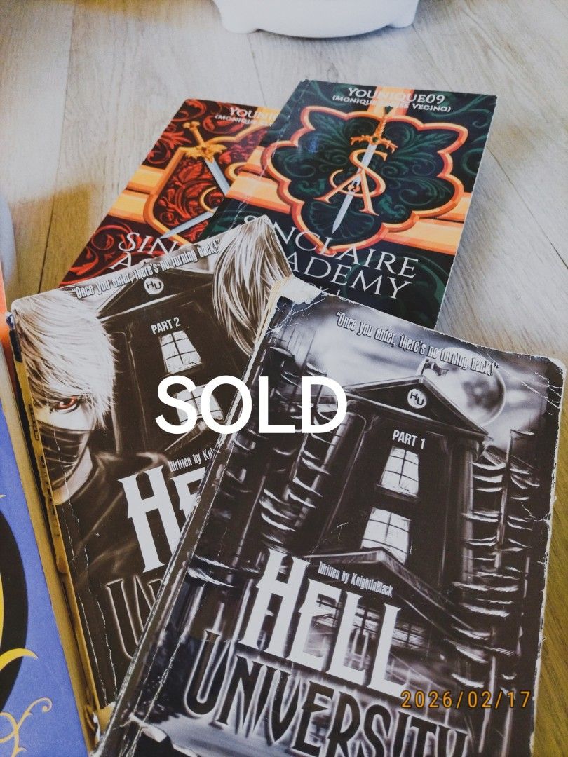 Wattpad Books For Sale (Category: Storybooks) located in Dasmarinas. Submitted by calmbear. (Listing ID 1441564615, Image 3). Description: - Includes: -Best Friend Ko -Caught in His Arms (sold) -Helios Murders -Her Secret Identity (sold) -Avah Maldita (sold) -Six Degrees of Serendipity -Between the Lines - Mhorfell Academy of Gangsters -That Promdi Girl -The Larcenist Queen -Sinclair Academy 1 & 2 -Murder Mayhem (sold ) - Class Zero - A latte lik