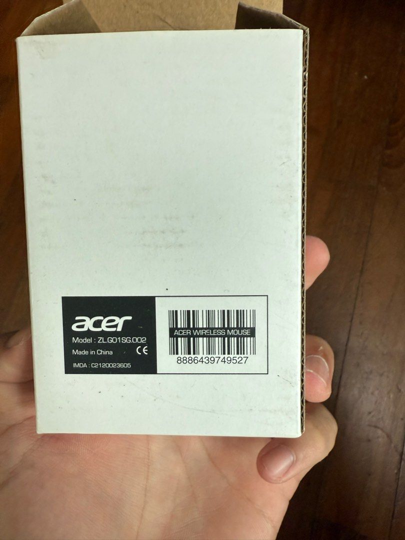 Acer Wireless Mouse ZLG01SG002 Silver483820328452761601