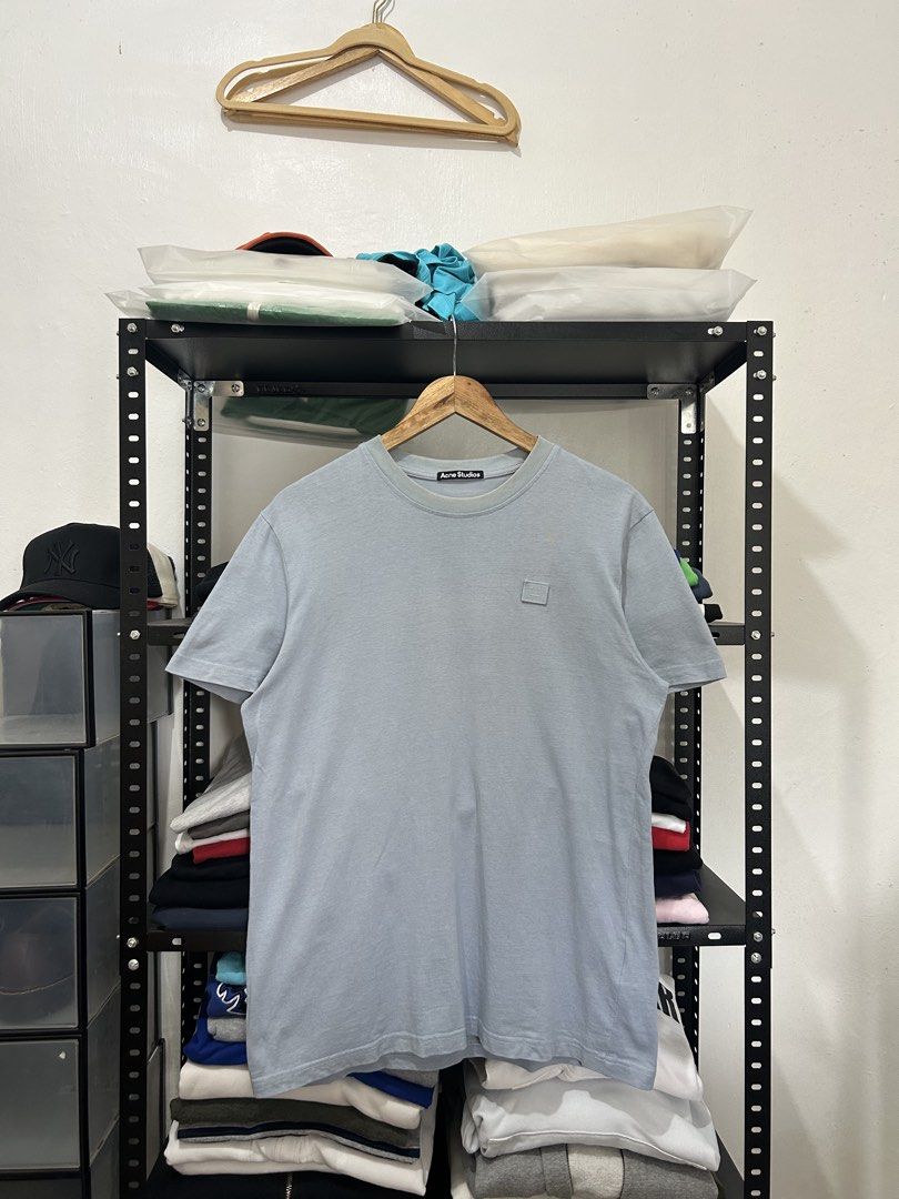 Acne studios shirt blue (Category: Tshirts & Polo Shirts ) located in Cavite. Submitted by arvinroderos (Listing ID 1443943322, Image 1). Description: Acne shirt blue 20.5x27 yellow stain 450 sale 350.
