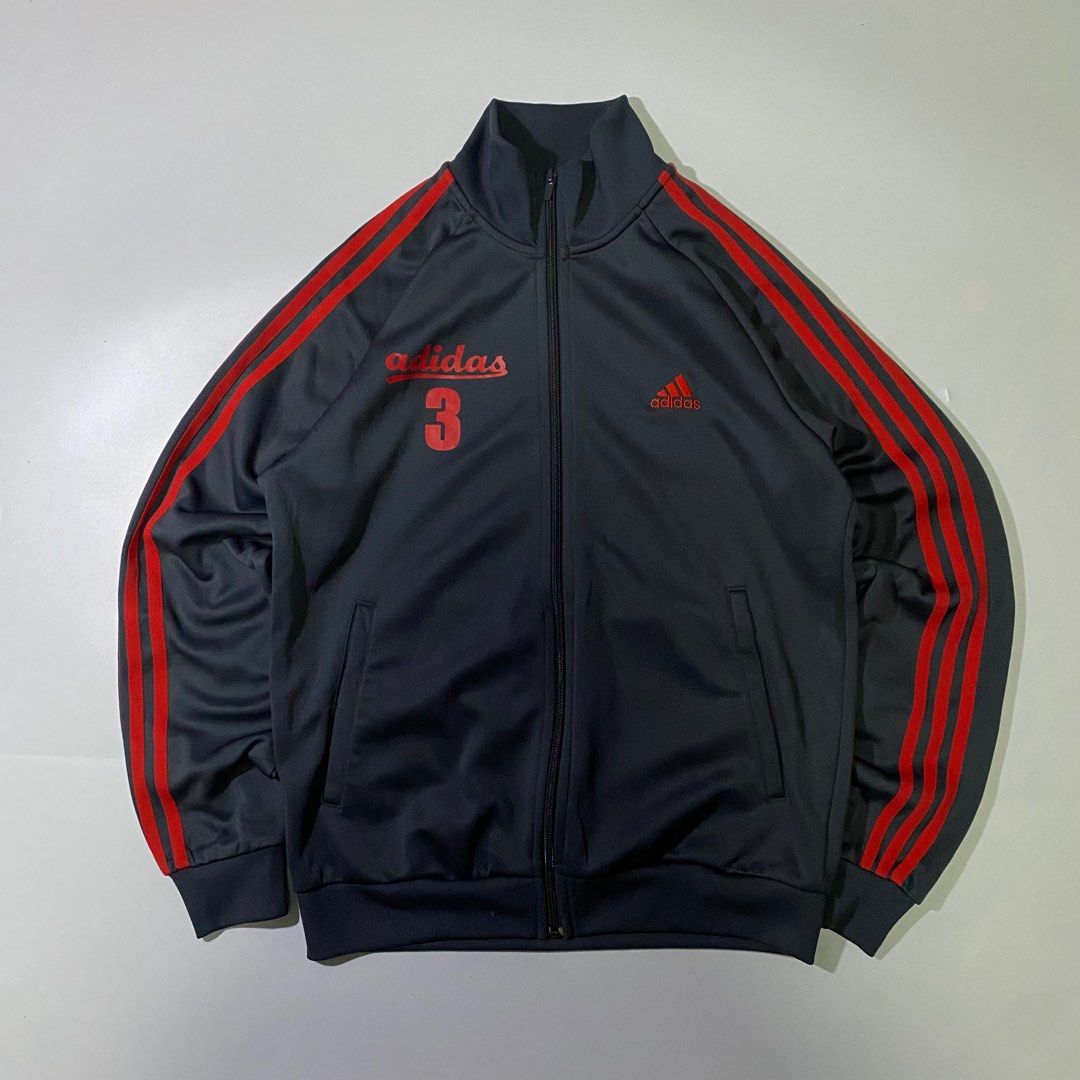 Adidas Track Jacket (Category: Activewear) located in Quezon City. Submitted by 1121_garments (Listing ID 1444084846, Image 1). Description: in excellent condition authentic ready to wear dimension - 20 x 26 no flaws.