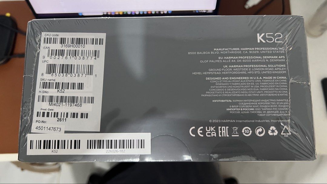 AKG K52 (Category: Headphones & Headsets) located in Quezon City. Submitted by loisranulf02 (Listing ID 1443995011, Image 2). Description: AKG K52 Studio Headphone Brand new sealed.