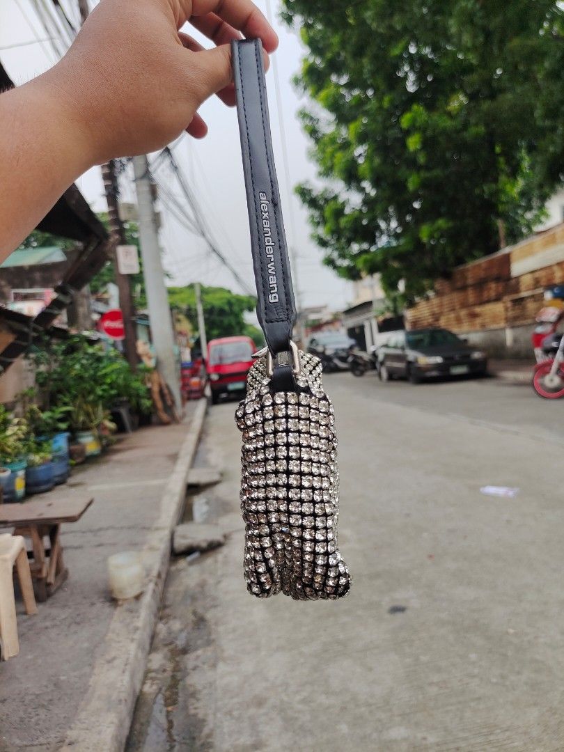 Alexander Wang Rhinestone Bag (Category: Luxury Bags & Wallets) located in Marikina City. Submitted by triplejtrading (Listing ID 1443937445, Image 2). Description: - Sparkly rhinestone handbag - Black strap with Alexander Wang logo - Zipper closure - Small and compact - Ideal for nights out or adding glam to your outfit.