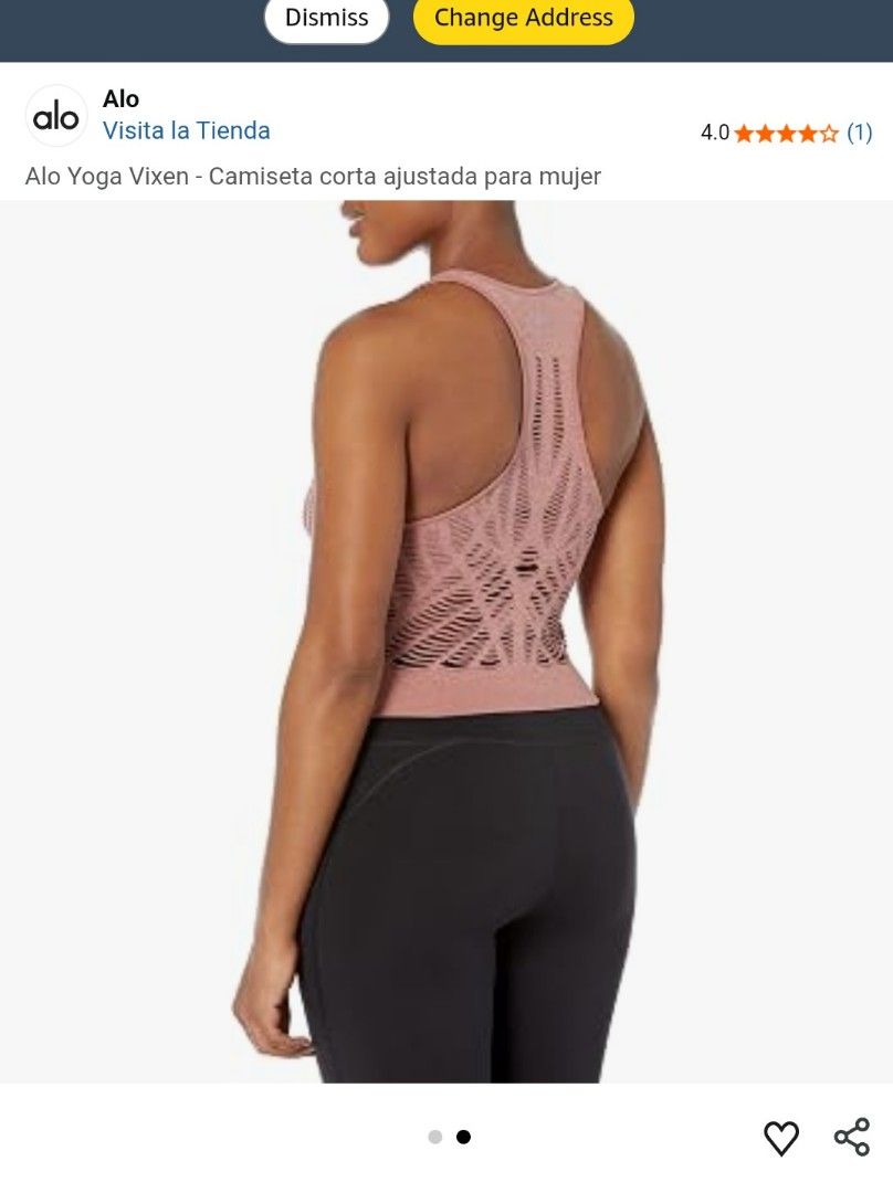 Alo Yoga Vixen Fitted Crop Tank Top Earth Heather S (Category: Activewear) located in Imus. Submitted by darylg88358770 (Listing ID 1444024313, Image 2). Description: - Alo Yoga Vixen Fitted Crop Tank Top - Color: Earth Heather - Features intricate cut-out details throughout - Racerback design - Ideal for yoga and workouts - Size: S the items trifted fresh from bale need wash good condition .