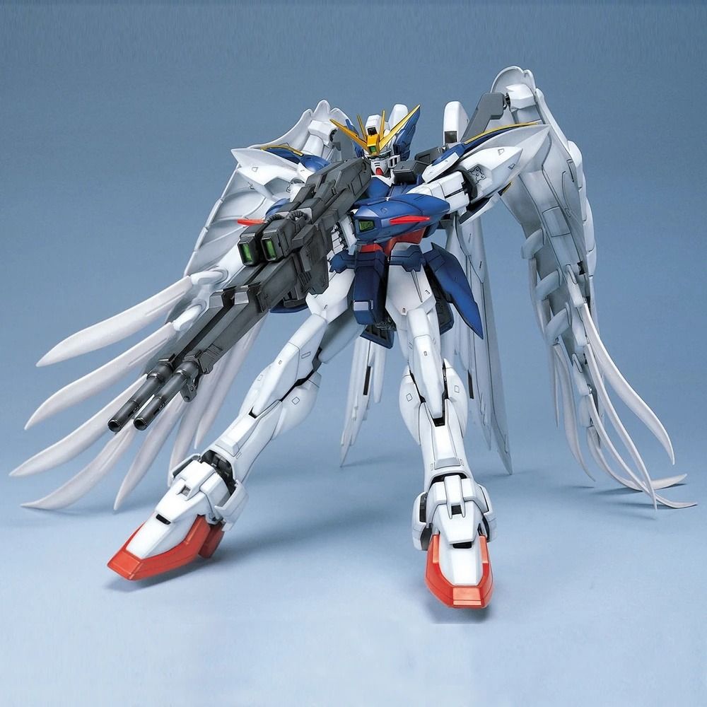 Bandai PG 1/60 Gunpla XXXG-00W0 Wing Gundam Zero Custom (Category: Gundam Model Kits) located in Singapore. Submitted by suntrailerhobby (Listing ID 1444081895, Image 3). Description: The PG XXXG-00W0 Wing Gundam Zero Custom (officially classified in modern lore as the Wing Gundam Zero EW) is a monumental 1/100-to-1/60 scale leap released by Bandai Spirits in late 2000. Representing Heero Yuy's angelic mobile suit from Mobile Suit Gundam Wing: En