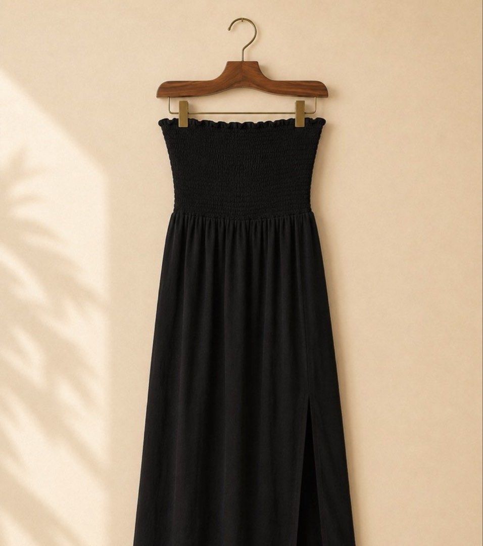 BERSHKA SMOCKED LONG DRESS (Category: Dresses) located in Pasay City. Submitted by preiluuv (Listing ID 1444050404, Image 1). Description: .
