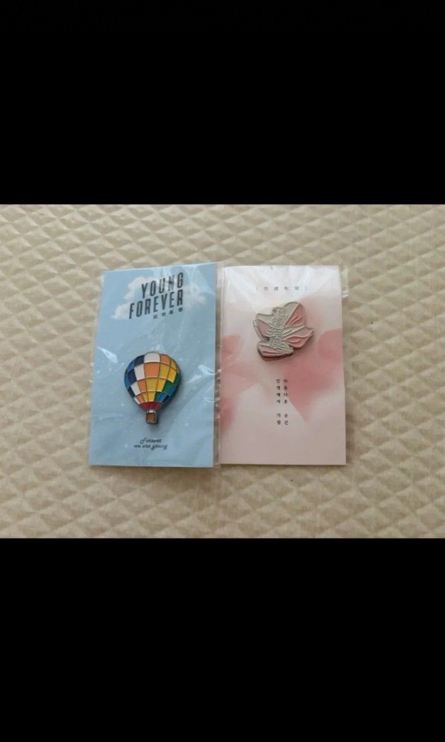 BTS HYYH & Young Forever Badge (Category: K-Wave Merchandise) located in Taguig. Submitted by albumshop (Listing ID 1444079096, Image 1). Description: DOP: Payo ETA: 4-5 weeks All items we sell are sourced directly from the Bunjang site in Korea. Unless stated as “onhand,” all items are still located in Korea. Please note that we require a sure buyer first before the item will be transferred and shipped to the Philippines. Prices may vary even fo