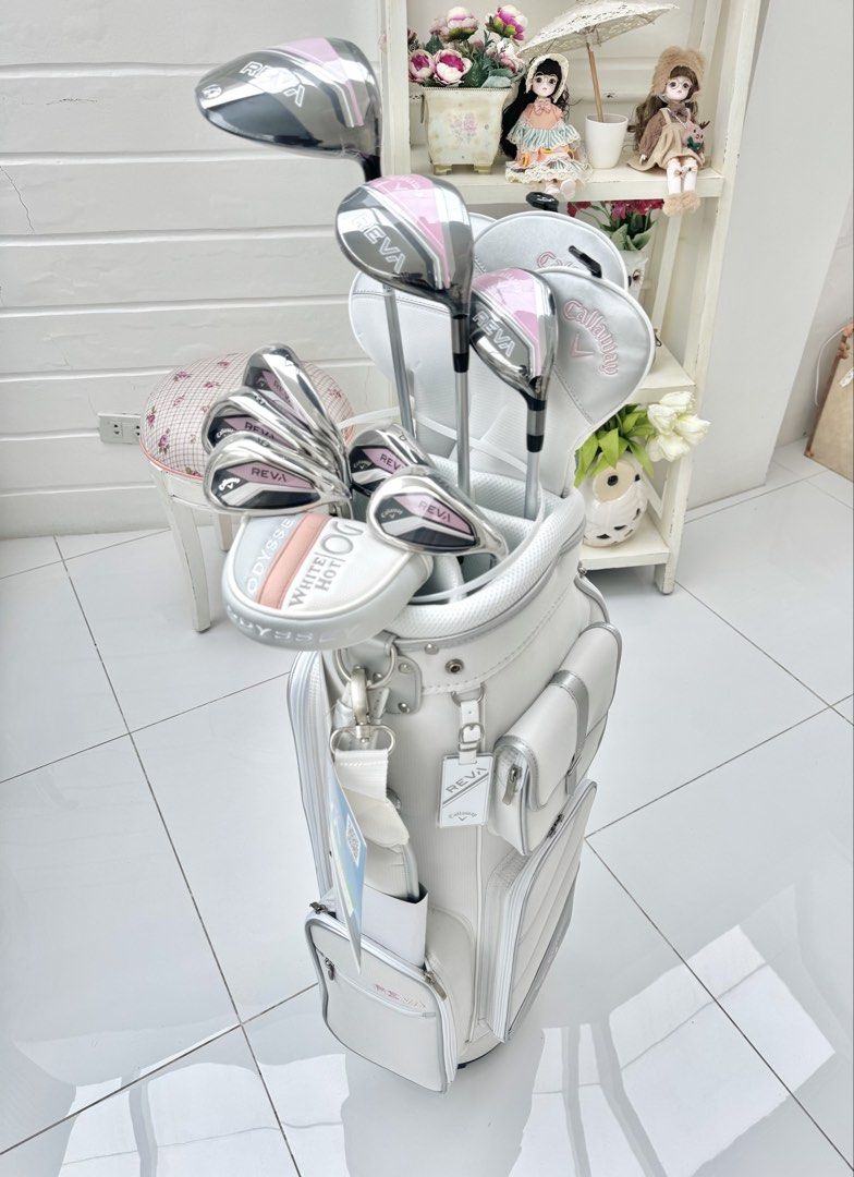Callaway REVA 2025 Ladies Complete Set (Category: Golf) located in Manila. Submitted by clubsforeyou_1931 (Listing ID 1443955384, Image 1). Description: BRAND NEW Callaway REVA women’s complete golf set Set Includes: - 1Pc Driver - 1Pc Fairway Wood - 1Pc Rescue (Hybrid) - 5pc Irons (7,8,9, P,S) - 1Pc Putter - New Cart Bag Lowest in the Market! Payment Upon Pickup Free delivery within Metro Manila Location: - Manila, Taft - Sta. Rosa, Laguna.