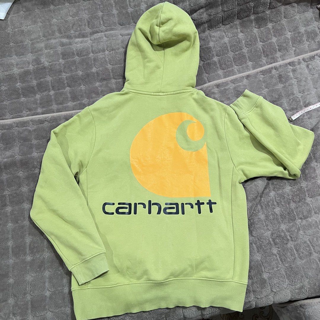 Carhartt Work In Progress Hoodie Size M (Category: Coats, Jackets and Outerwear) located in Naga. Submitted by thirdythethird (Listing ID 1443987804, Image 2). Description: - Brand: Carhartt WIP - Color: Bright Green - Size: Medium (M) Dimes: Width: 19.5 inches Length: 25.