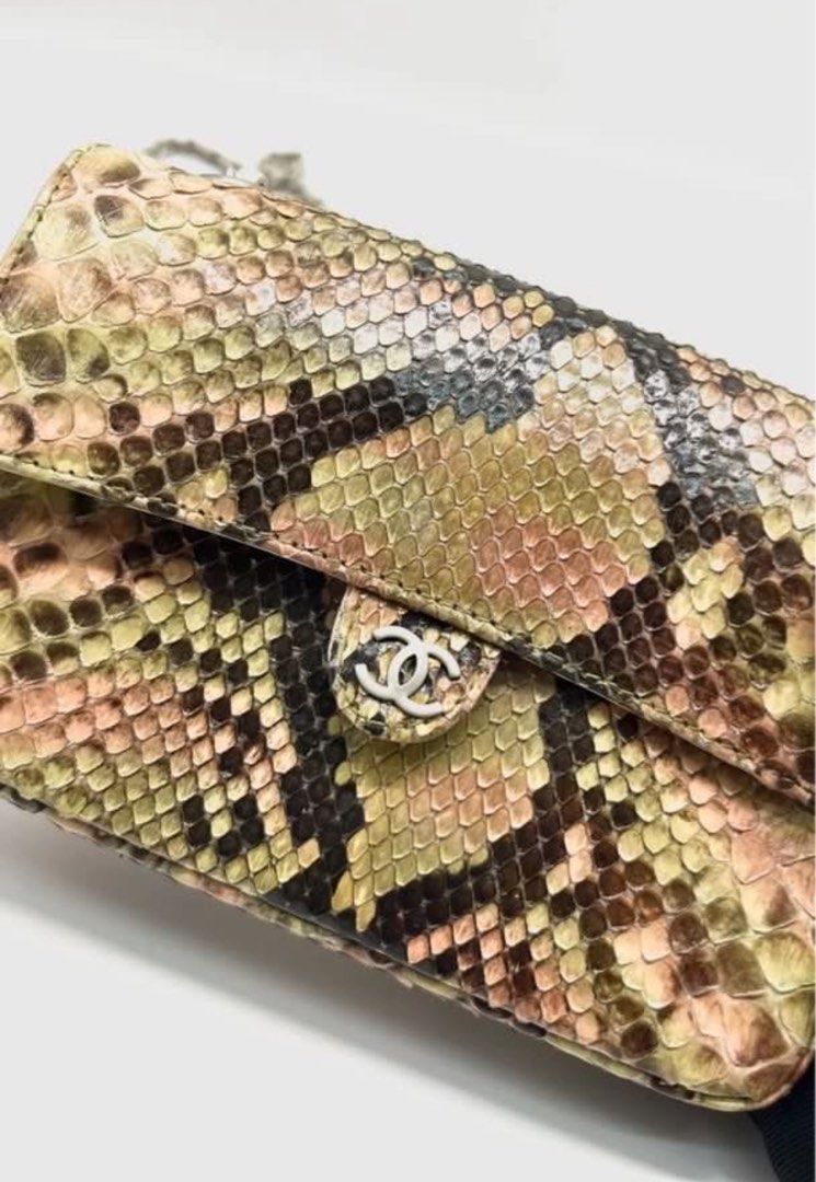 Chanel Multicolor Python Mini Bag （分類：手袋及銀包）位於 Hong Kong。 由 moshimeee 提交（商品編號 1443975106，圖片 1）。簡介： Rare piece ✨。