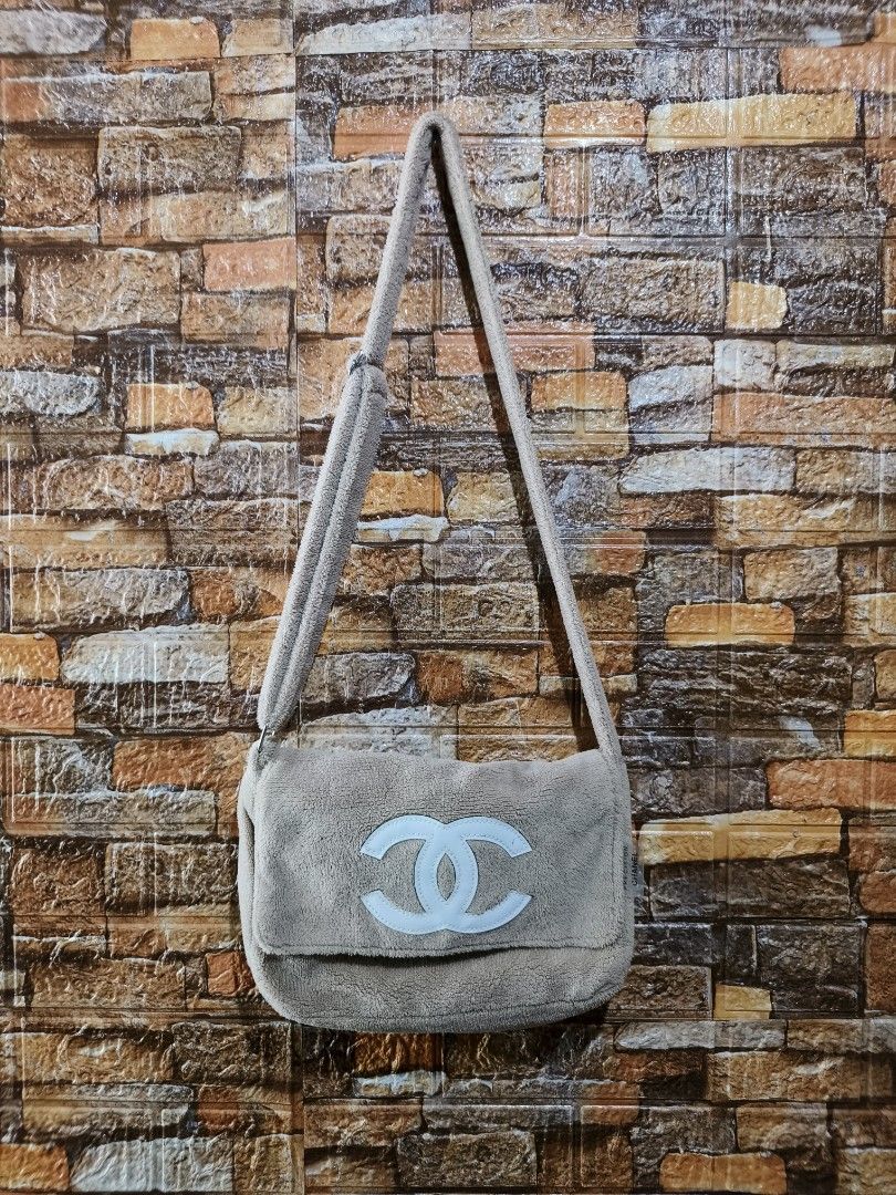 Chanel Precision bag (Category: Luxury Bags & Wallets) located in Davao. Submitted by vndrgd (Listing ID 1443995492, Image 1). Description: - Super cute and soft Chanel shoulder bag - Made of light brown terry cloth material - Iconic Chanel logo on the front - Front pocket with zipper closure - Ideal for everyday use - A must-have for Chanel enthusiasts.