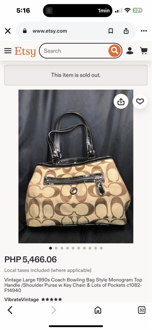 COACH HANDBAG (Category: Luxury Bags & Wallets) located in Davao. Submitted by ukaysbestdavao_teffany (Listing ID 1443978022, Image 1). Description: .