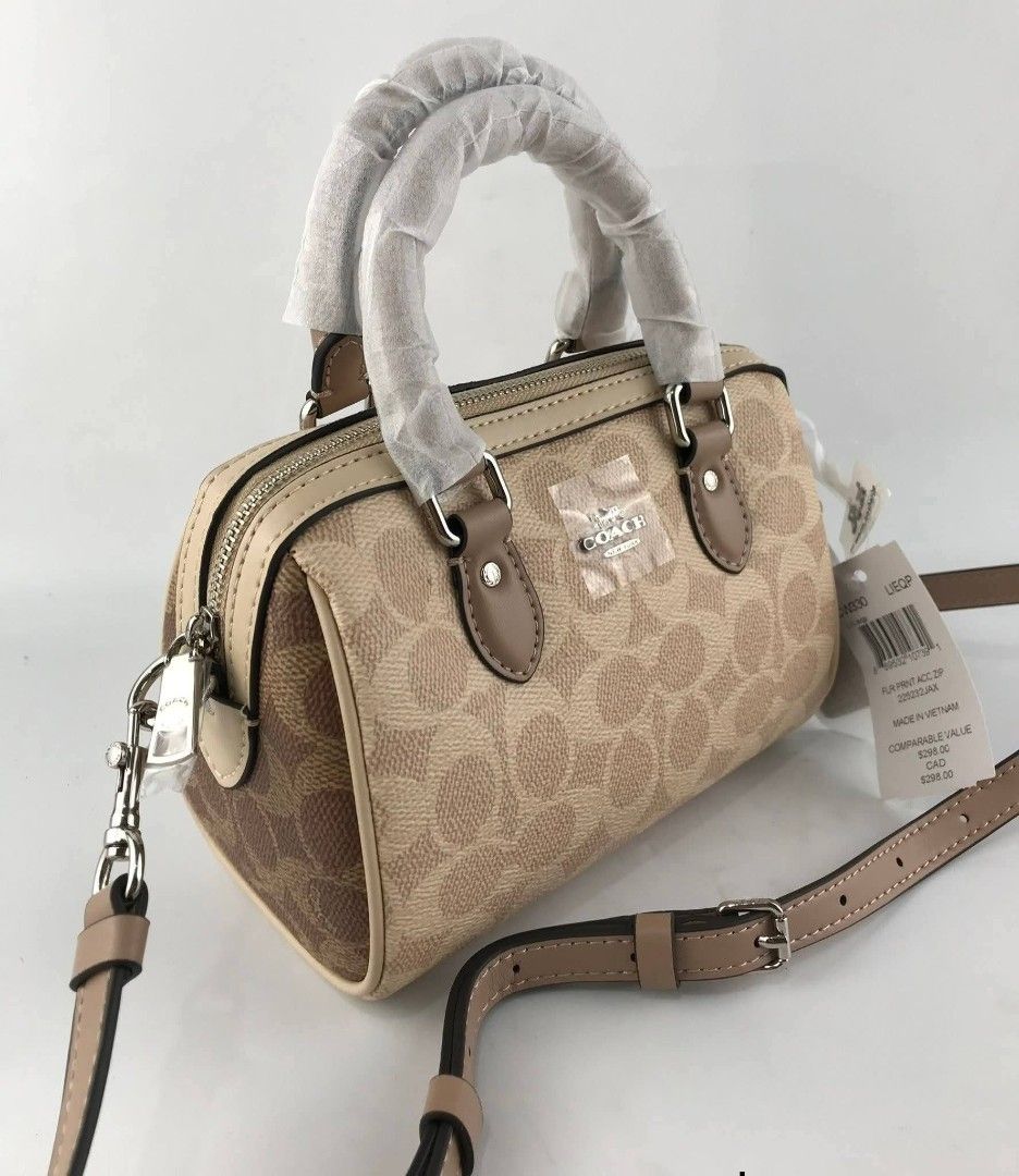 Coach micro rowan (Category: Shoulder Bags) located in Rizal. Submitted by shadow0101 (Listing ID 1444107598, Image 3). Description: Micro Rowan 5.5" (L) x 4" (H) x 3 1/4" (W) same day delivery via lalamove or J&T express for province. complete inclusions 😊 actual photo posted.