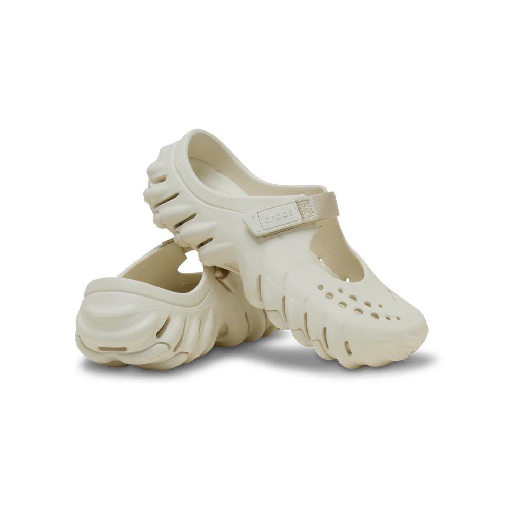 Crocs Echo Mary Jane Clogs - Summit White (Category: Slippers and slides) located in Santa Rosa. Submitted by miqboutique (Listing ID 1444055710, Image 2). Description: Echo Mary Jane Clogs Summit White 5-8 US Womens ₱3,899 + SF • ETA End July • 1500 DP required • Guaranteed Original Fb page: Miq's Boutique.