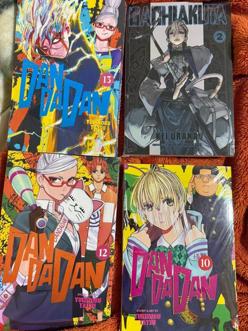 Dandadan & Gachiakuta (Category: Comics & Manga) located in Mabalacat. Submitted by nanakolei (Listing ID 1443940466, Image 1). Description: Close to orig manga (bootleg) Bilin nyo na pls😔 i bought them for 1.6k for 5 books (₱335 each) 250 nalang each💓 Sealed pa lahat except sa vol 1 gachiakuta, kakabili lang last week No issues rfs: may nabili akong orig and same vol sila so idk what to do sa otherr payment: gcash or anyy other online bank del