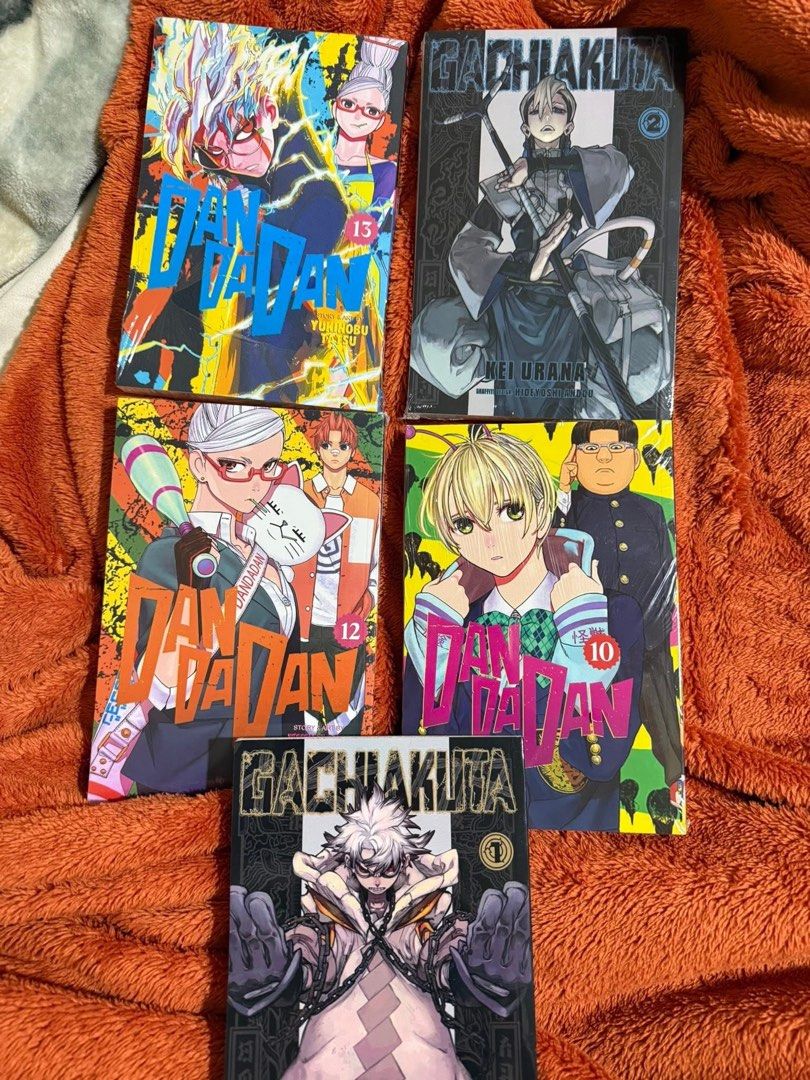 Dandadan & Gachiakuta (Category: Comics & Manga) located in Mabalacat. Submitted by nanakolei (Listing ID 1443940466, Image 2). Description: Close to orig manga (bootleg) Bilin nyo na pls😔 i bought them for 1.6k for 5 books (₱335 each) 250 nalang each💓 Sealed pa lahat except sa vol 1 gachiakuta, kakabili lang last week No issues rfs: may nabili akong orig and same vol sila so idk what to do sa otherr payment: gcash or anyy other online bank del
