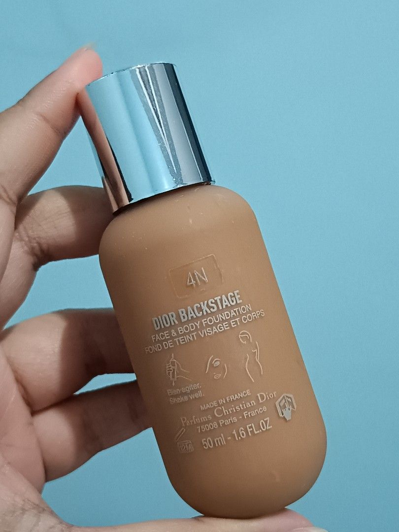 Dior Backstage Face & Body Foundation 4N (Category: Makeup) located in Baguio. Submitted by baileybails (Listing ID 1444098803, Image 2). Description: - Dior Backstage Face & Body Foundation - Shade: 4N - Size: 50ml - Features: Buildable coverage, suitable for face and body - Origin: Made in France d¡0r backstage foundation in 4n- about 70% full rfs: not the right shades for me. got the foundation from a v v hygienic hmua also but di talaga keri 