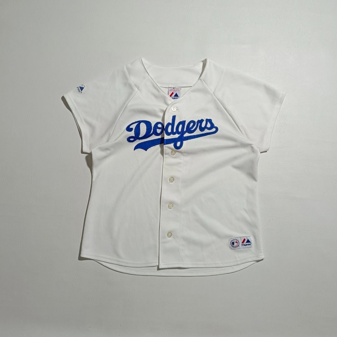 Dodgers Baseball Jersey (Category: Activewear) located in Baguio. Submitted by freshmarket_2600 (Listing ID 1444056127, Image 1). Description: Brand: Dodgers Baseball Jersey Tags: Complete Size: M-L womens Dimension: L25W20 Condition: Excellent Color rate: 10/10 Color: White Issue/s: None.