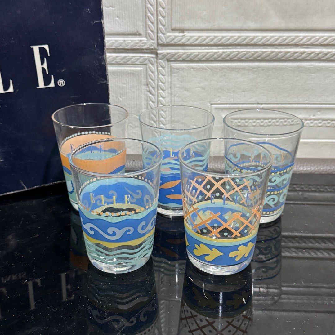 Elle glass cups (Category: Water Bottles & Tumblers) located in Rizal. Submitted by houseofbell (Listing ID 1444073248, Image 2). Description: .