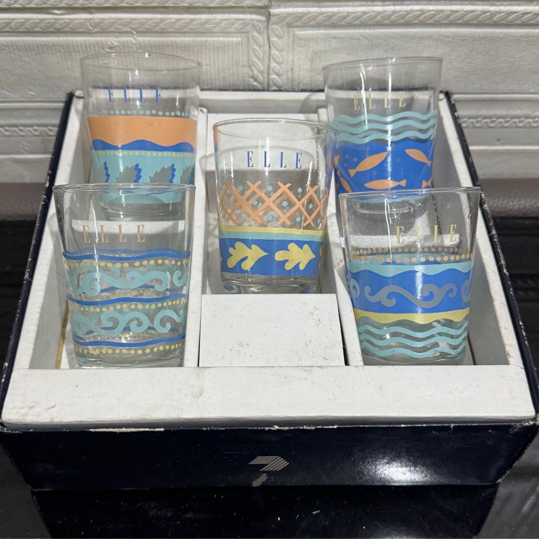 Elle glass cups (Category: Water Bottles & Tumblers) located in Rizal. Submitted by houseofbell (Listing ID 1444073248, Image 1). Description: .