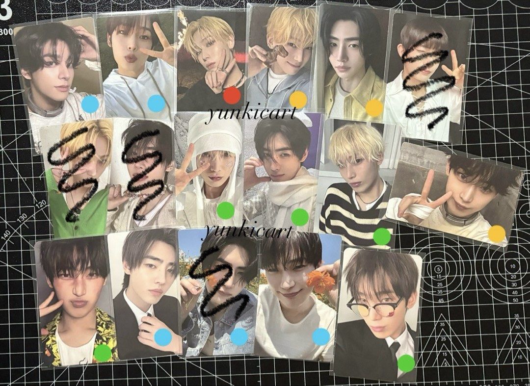 ENHYPEN Sunghoon Sunoo Photocards (Category: K-Wave Merchandise) located in Quezon City. Submitted by yunkicart (Listing ID 1442482481, Image 1). Description: Message me for inquiries -green-200 red- 120 yellow- 80 blue-50 -onhand -payo mop:gcash.
