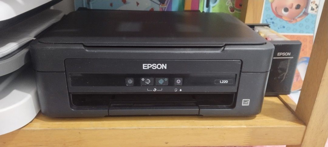 Epson L220 Ink Tank Printer (Category: Printers, Scanners & Copiers) located in Santa Maria. Submitted by fhinx (Listing ID 1443925953, Image 2). Description: -✅LAST PRICE 700 ✅✅✅ -Epson L220 Printer (DEFECTIVE) - Ink Tanks Still Have Some Ink Left, but needs cleaning dahil di na nagamit ng matagal (SUBLIMATION INK) - Clogged dahil sa issue ng ink dahil di na nga nagamit ng matagal. -Selling for 1.1K (last price na po) ✌️ -Buyer handles pick-up/d