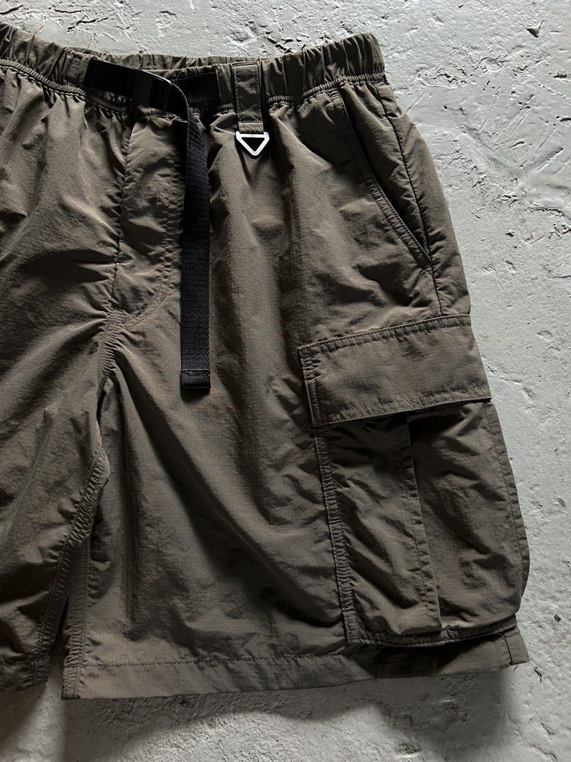 GU Cargo Shorts with Belt - Size M (Category: Shorts) located in Mabalacat. Submitted by sweatout.ph2025 (Listing ID 1443962563, Image 2). Description: - GU Cargo Shorts - Size: Medium (M) - Features: Elastic waistband with belt, multiple front and side pockets - Fabric: Lightweight and slightly crinkled - Ideal for: Casual wear, outdoor activities.