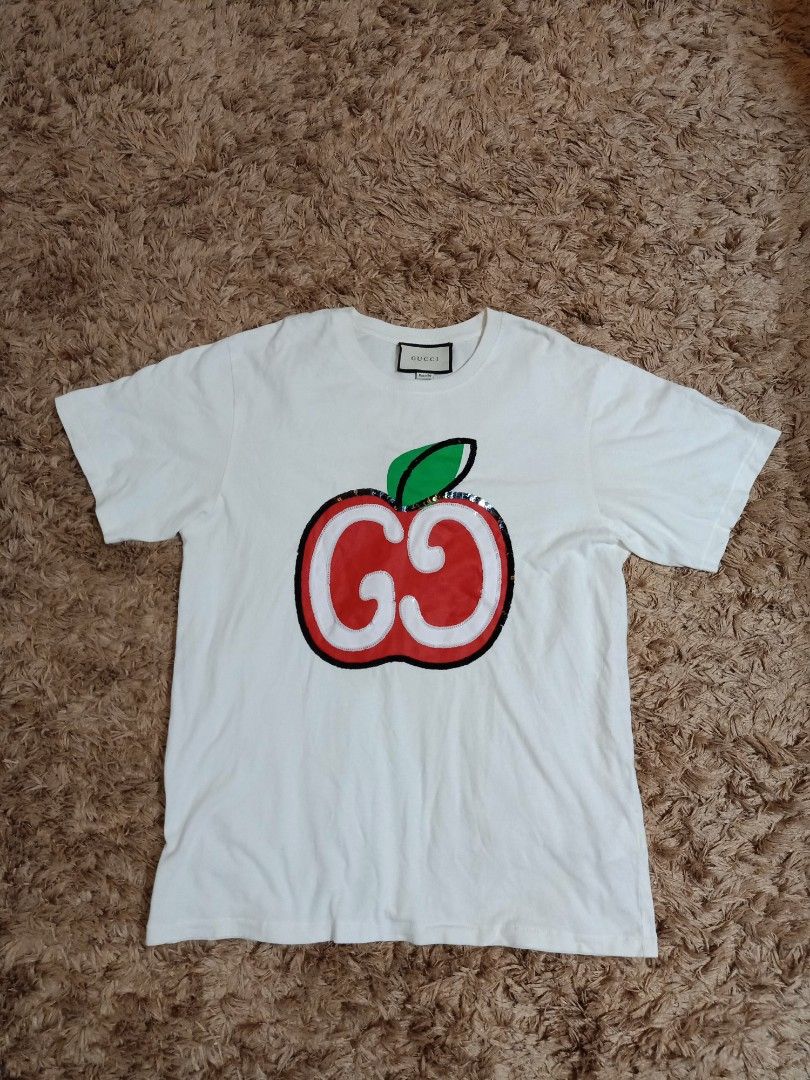 Gucci gg big logo shirt (Category: Shirts) located in Binmaley. Submitted by fashionluxury058 (Listing ID 1444043289, Image 1). Description: gucci gg big logo shirt in very good condition size: large men/ XL women unisex width: 22 inches length: 28 inches color: white.
