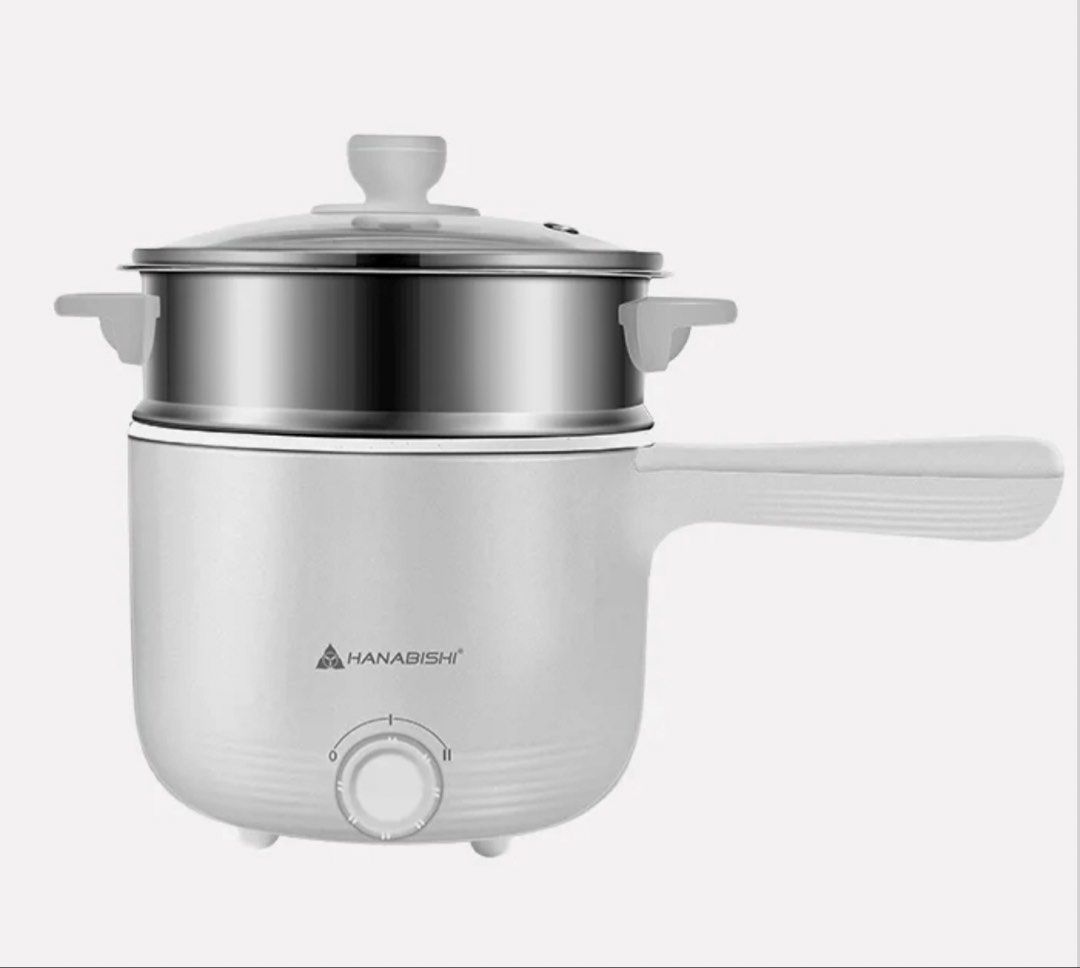 Hanabishi Multi-Function Cooker HMC-1200 1.2L (Category: Cookers) located in Kawit. Submitted by bimmmmms2026 (Listing ID 1443993772, Image 2). Description: - Hanabishi Multi-Function Cooker - Model: HMC-1200 - Capacity: 1.2 Liters - Perfect for small kitchens, dorm rooms, or single individuals - Versatile: Steaming, boiling, and cooking small meals - User-friendly operation - Easy to clean.