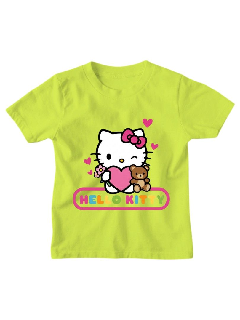Hello Kitty T-shirt for Kids (Category: Babies & Kids Fashion) located in Banga. Submitted by 9573cf2b7d4cea9d38a963e0f55f65 (Listing ID 1443937252, Image 3). Description: Size: Small (4-5yo) 47 cm Height (Shoulder to Bottom) 53 cm Width (Sleeve to Sleeve) Medium (6-7yo) 50 cm Height (Shoulder to Bottom) 58 cm Width (Sleeve to Sleeve) L arge (8-9yo) 53 cm Height (Shoulder to Bottom) 63 cm Width (Sleeve to Sleeve) XL (10-12yo) 56 cm Height (Should