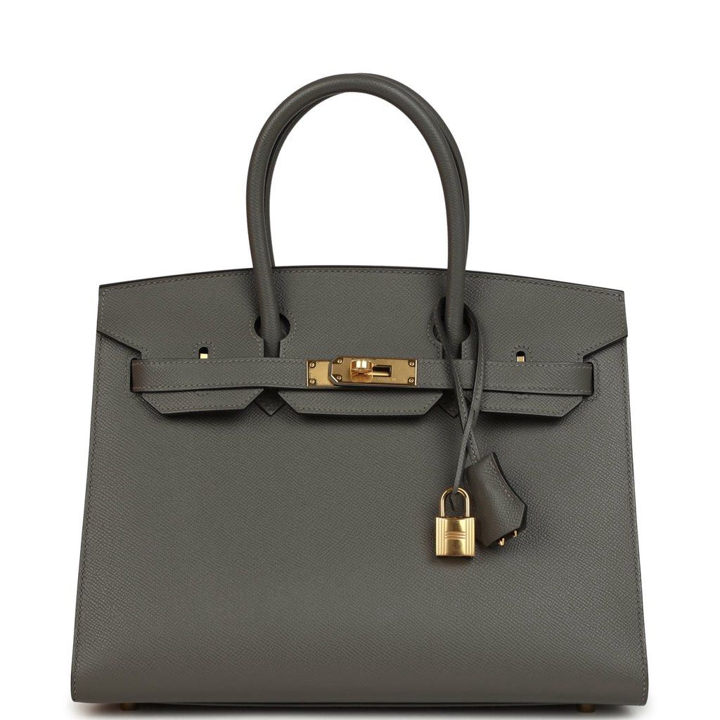 Hermès Birkin 30 Gris Etain (Category: Luxury Bags & Wallets) located in Taguig. Submitted by mainsourceph (Listing ID 1444084972, Image 1). Description: Hermès Birkin 30 Gris Etain Epsom Leather Gold Hardware Like New Condition Bag, Dust Bag, Lock Set and Box .