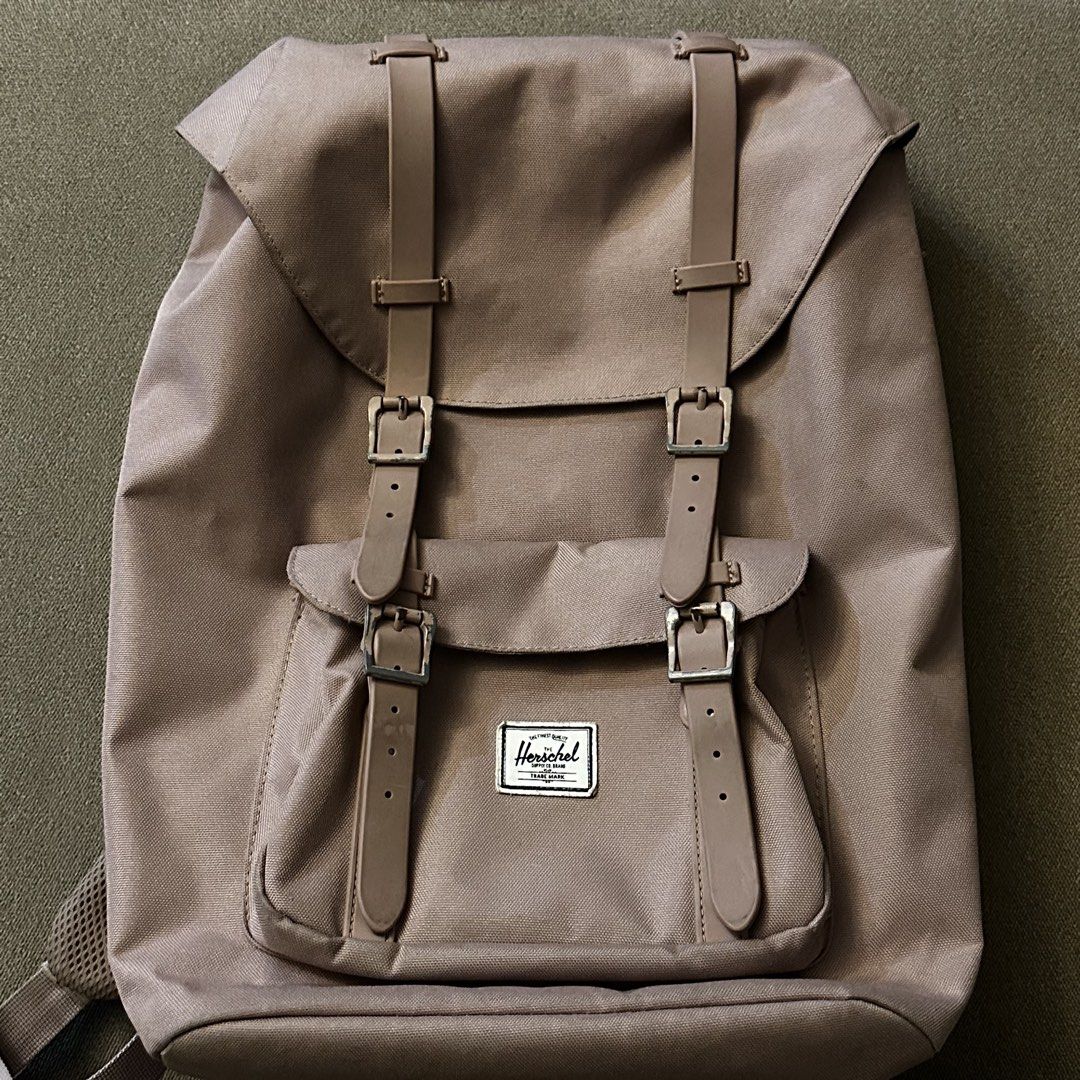 Herschel Supply Co. dusty/ash rose backpack (Category: Backpacks) located in Batangas. Submitted by veevasclutter (Listing ID 1444061927, Image 1). Description: • buckle closures and a secure drawstring main compartment • signature striped lining and a convenient small pocket • padded shoulder straps • for school, work, or everyday errands.