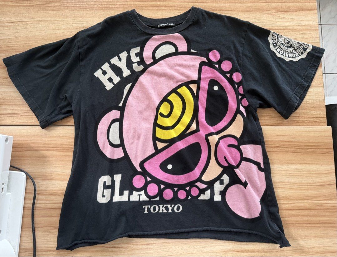 Hysteric Glamour Mini T-Shirt (Category: Tshirts & Polo Shirts ) located in Manila. Submitted by lostfromsanity (Listing ID 1443933190, Image 2). Description: Auth Hysteric Mini Shirt Open to offers Dm for more info Width 24 Length 25 Cropped original length was 29 No issues .