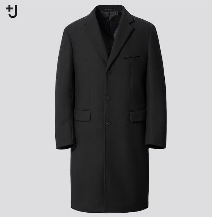 JIL SANDER x UNIQLO Chester Coat (Category: Luxury Apparel) located in Bulacan. Submitted by vanitylab (Listing ID 1444043518, Image 2). Description: With tags 21 W x 42.5 L x 23 SL x 17.5 S-S .