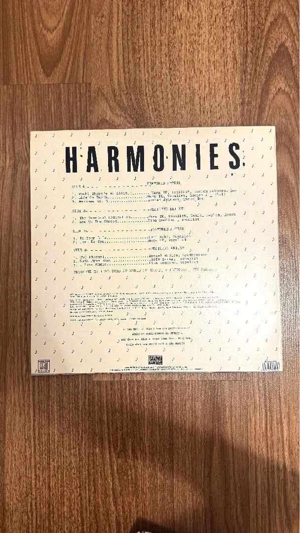 Lord Echo Harmonies Vinyl Record (Category: Vinyls) located in Makati City. Submitted by daniellugh (Listing ID 1444108240, Image 2). Description: - Lord Echo Harmonies vinyl record - Features various artists - Ideal for vinyl collectors - Tracklist available in photos - Produced by Lord Echo at World of Sound.