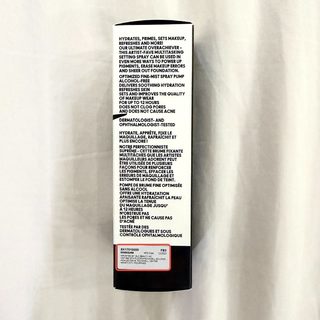 MAC Fix+ Setting Spray [Alcohol Free] (Category: Makeup) located in Makati City. Submitted by thriftd. (Listing ID 1444051313, Image 3). Description: Item: MAC Fix+ Setting Spray [Alcohol Free] - Retail: P2,300 Remarks: - Brand new, authentic and unopened - 1 item left Rules: - MOP: GCash - Shipping is to be shouldered by the buyer - Feel free to message me for more photos of the item if interested.I.