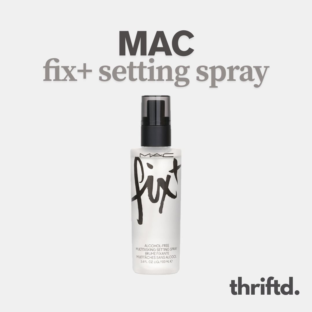 MAC Fix+ Setting Spray [Alcohol Free] (Category: Makeup) located in Makati City. Submitted by thriftd. (Listing ID 1444051313, Image 1). Description: Item: MAC Fix+ Setting Spray [Alcohol Free] - Retail: P2,300 Remarks: - Brand new, authentic and unopened - 1 item left Rules: - MOP: GCash - Shipping is to be shouldered by the buyer - Feel free to message me for more photos of the item if interested.I.