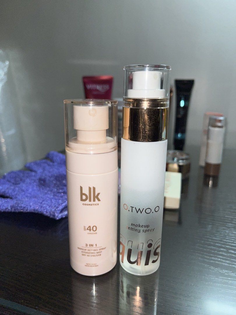 Makeup Bundle (Category: Makeup) located in Quezon City. Submitted by mynameisdanille (Listing ID 1443980939, Image 3). Description: Take all for only ₱1600! (80% Full) Maybelline Super Stay Foundation - Shade 125 (50% Full) Maybelline Instant Age Rewind Concealer - Shade Medium (80% Full) Maybeline Fit Me Matte + Poreless Primer (85% Full) O.Two.O Primer with SPF (70% Full) BLK Setting Spray (70% Full) O.Two.O Setting Spray (80% Full) Careline C