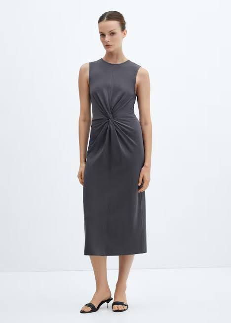 Mango Knotted Midi Dress (Category: Dresses) located in Lucena. Submitted by helpmedeclutter07 (Listing ID 1443997715, Image 2). Description: Used once.