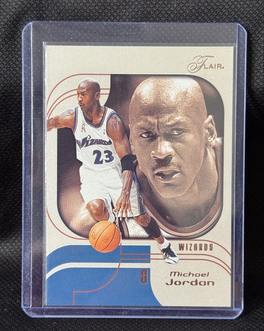 Michael Jordan 23 Wizards Flair Nba Card (Category: Raw Singles) located in Pila. Submitted by shift2. (Listing ID 1444028314, Image 1). Description: Cards are mint to nrmint Manage expectation for raw card Card with issue will be declared Shipping will be shouldered by the buyer Payment: Gcash/BPI Cards are negotiable just offer Payment first before shipping/ no rush shipping pls Cards are in Laguna.