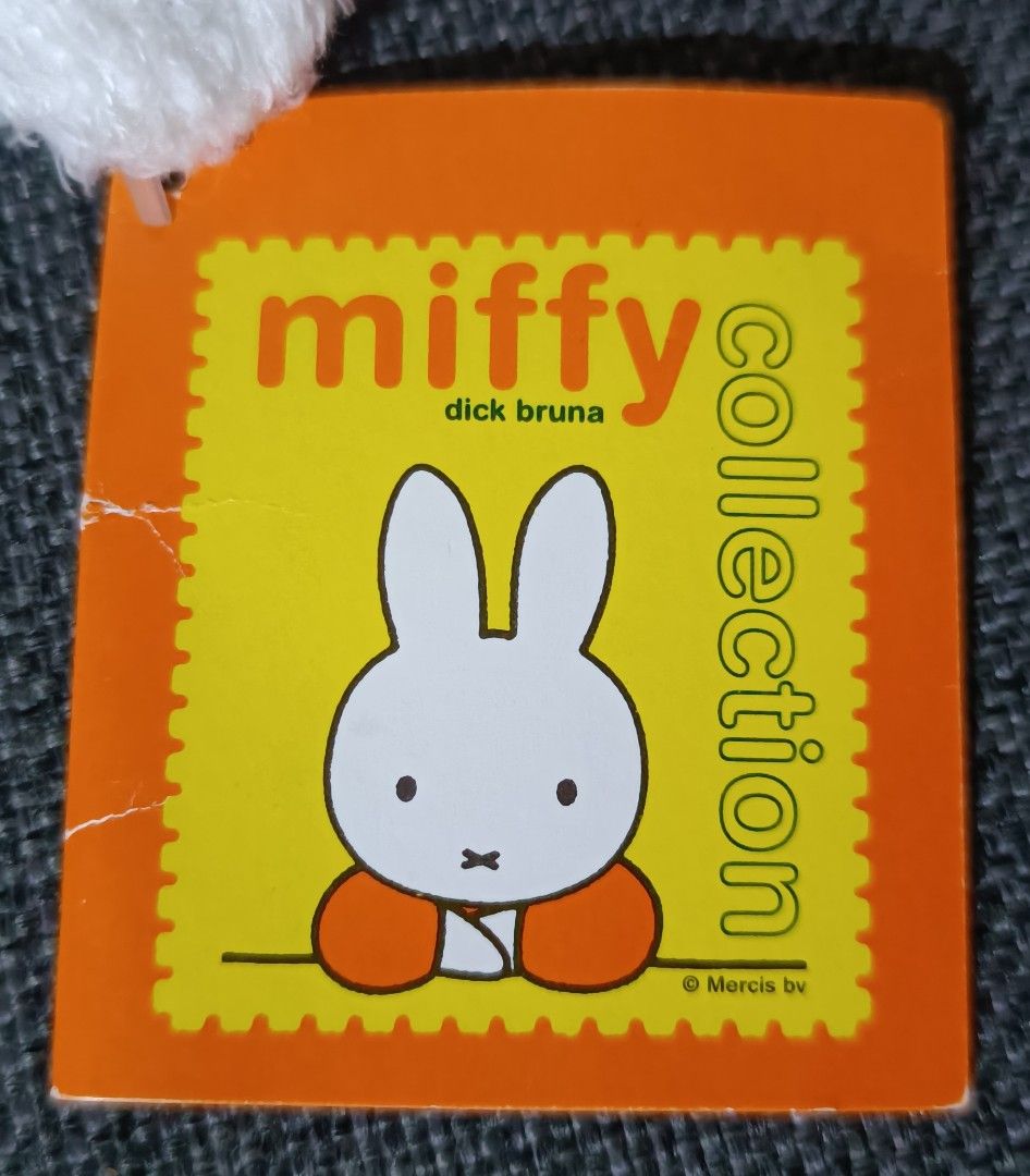 Miffy Dick Bruna Collection Plush Toy (Category: Plushies & Soft Toys) located in San Pedro. Submitted by max__collectibles (Listing ID 1444071662, Image 3). Description: - Adorable Miffy plush toy from Dick Bruna collection. - Stands approximately 14.5 inches tall. - Features Miffy in charming light blue overalls with button details. - Made from incredibly soft and fluffy material. - Comes with original tags attached, making it a perfect gift. -