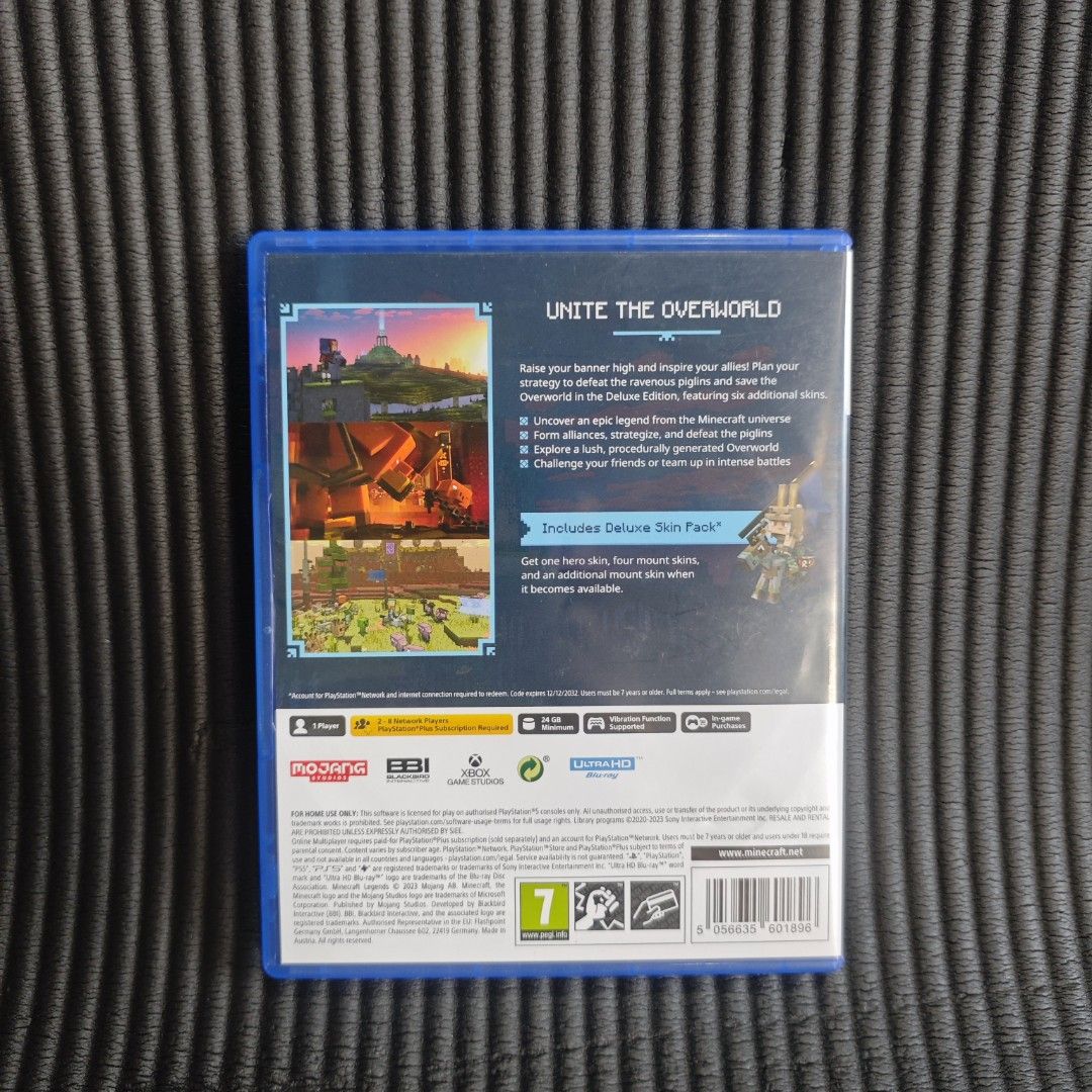Minecraft Legends Deluxe Edition PS5 Game (Category: PlayStation) located in Quezon City. Submitted by shopme_gadget30 (Listing ID 1443955684, Image 2). Description: kindly read the details first for sale fixed price mint condition tested and working with Case and disc game compatible to ps5 eur Region Shoopppppeee —,✅ can check out pm for the linnnkkk (If shoopppee check out, price is higher because of shooppppeee deduction qc area meet up: sm n
