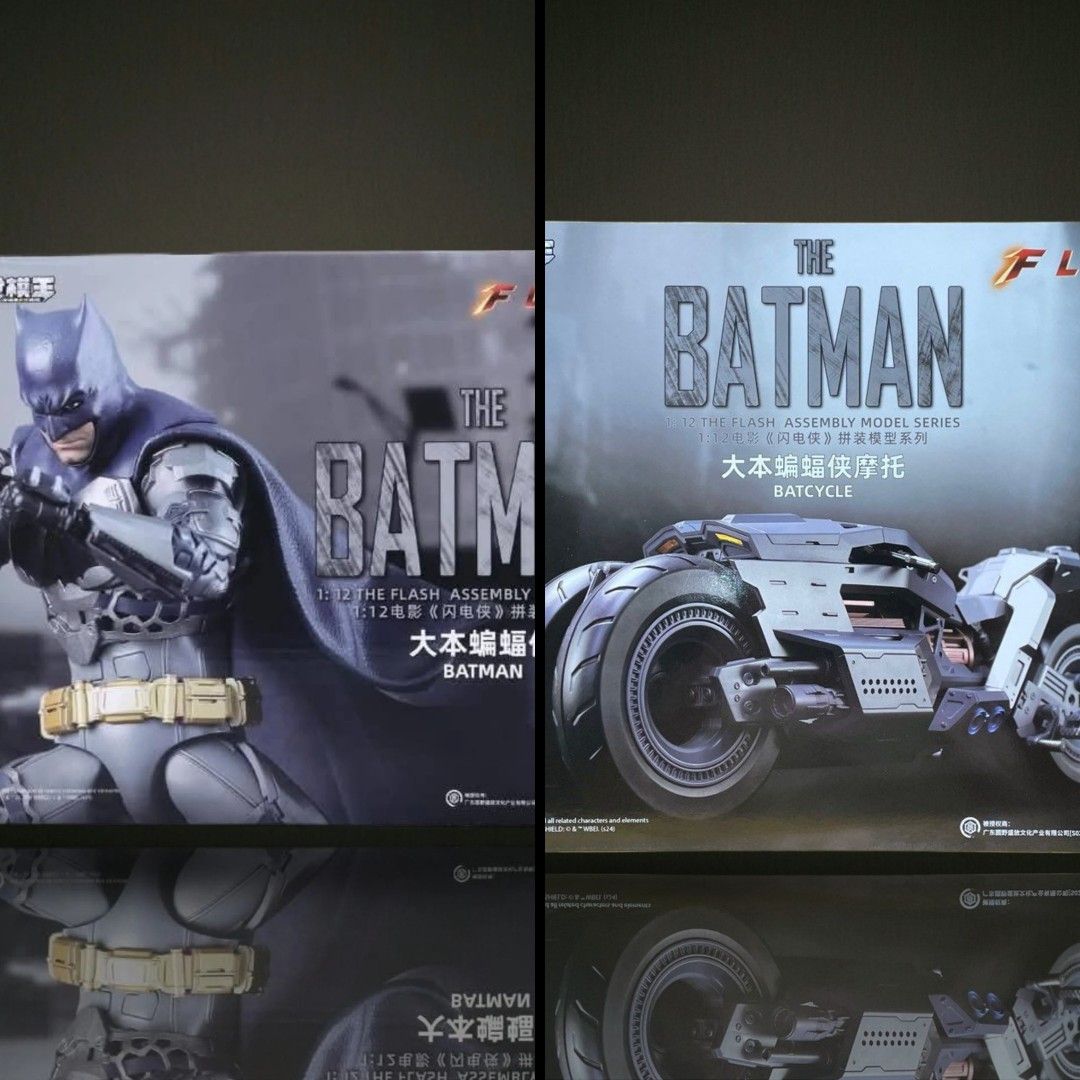 Modoking DC Comics | The Flash 2023 | Batman and Batcycle 1:12 Scale Model Kit Set (Category: Figurines & Statues) located in General Trias. Submitted by ajansvault (Listing ID 1443938908, Image 1). Description: NOTES: • ONHAND | SEALED • Shipping fee must be shouldered by the buyer • First person to pay gets the item • Open for installments (up to 4 weeks) • Request additional pictures / video via PM PAYMENT METHODS: Gcash | Maribank LOCATION: L