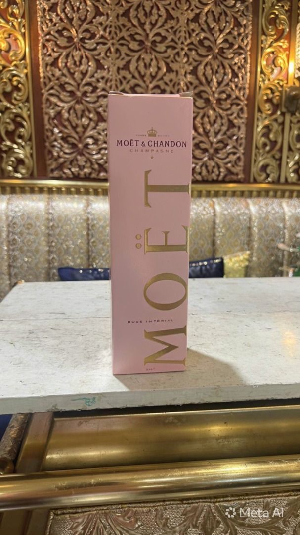 Moet & Chandon Rose Imperial Champagne Gift Box (Category: Beverages) located in Caloocan City. Submitted by seemetilapia (Listing ID 1443977145, Image 1). Description: - Original Moet & Chandon Rose Imperial gift box - Elegant pink with gold lettering - Ideal for gifting or decorative display - Stands approximately 14 inches tall - Please note: Box only, no bottle included.